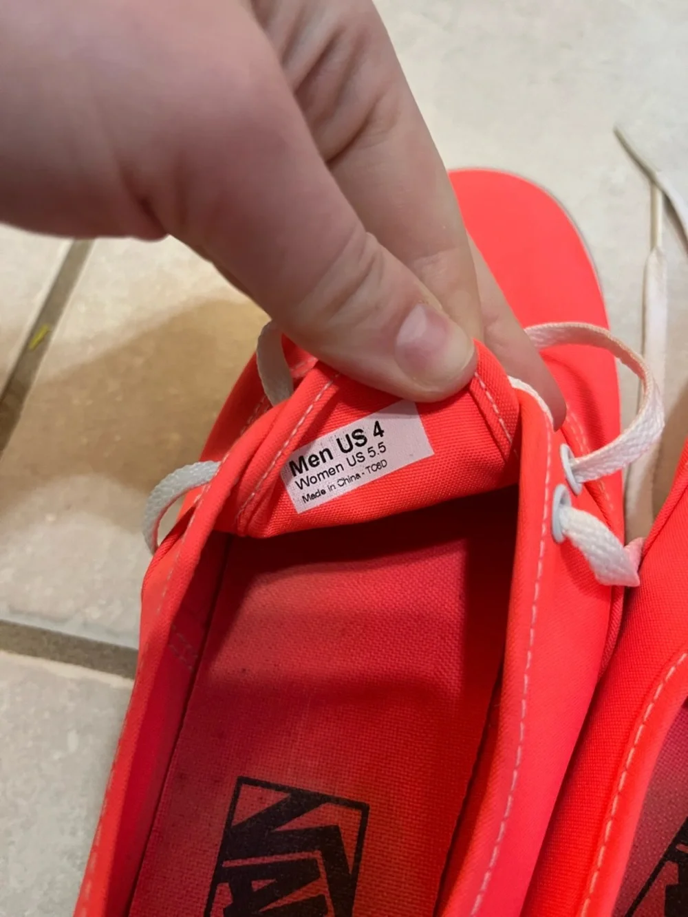 Hot pink VANS size 5.5